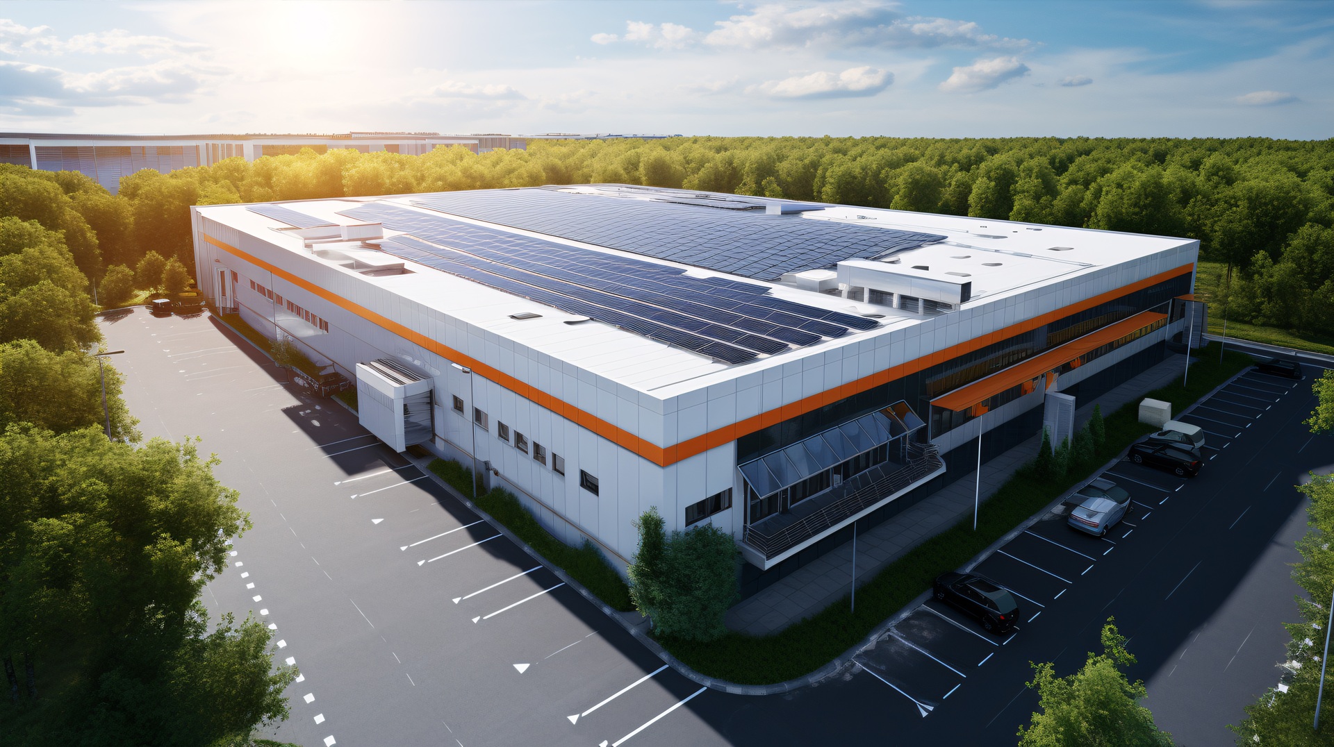 Industriehalle mit PV-Anlage auf Dach | Photovoltaik Reutlingen

